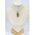Pendentif Fluorite Jaune style ancien - Pendentifs pierres naturelles