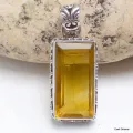 Pendentif Fluorite Jaune style ancien - Pendentifs pierres naturelles