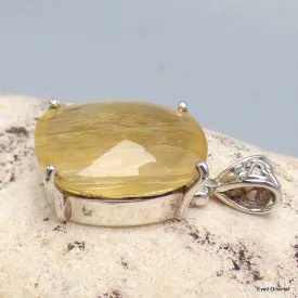 Pendentif Fluorite Jaune citron - Pendentifs pierres naturelles