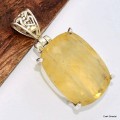 Pendentif Fluorite Jaune citron Bijoux en Fluorite KC26.4