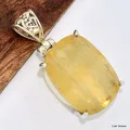 Pendentif Fluorite Jaune citron - Pendentifs pierres naturelles