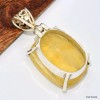 Pendentif Fluorite Jaune citron Bijoux en Fluorite KC26.4
