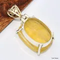 Pendentif Fluorite Jaune citron - Pendentifs pierres naturelles