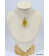 Pendentif Fluorite Jaune citron Bijoux en Fluorite KC26.4