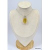 Pendentif Fluorite Jaune citron Bijoux en Fluorite KC26.4