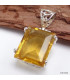 Pendentif Fluorite Jaune facettée détail bélière Bijoux en Fluorite KC26.5
