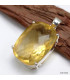 Pendentif Fluorite Jaune facettée serti griffes Bijoux en Fluorite KC26.7