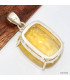Pendentif Fluorite Jaune facettée serti griffes Bijoux en Fluorite KC26.7