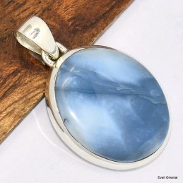 Pendentif Opale bleue Owyhee forme goutte 