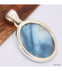 Pendentif Opale bleue ovale Pendentifs pierres naturelles KC27