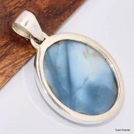 Pendentif Opale bleue ovale - Pendentifs pierres naturelles