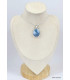 Pendentif Opale bleue ovale Pendentifs pierres naturelles KC27