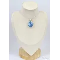 Pendentif Opale bleue ovale - Pendentifs pierres naturelles