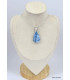 Gros pendentif goutte en Opale bleue Pendentifs pierres naturelles KC27.1