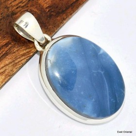 Pendentif Opale Owyhee ovale bleu foncé Pendentifs pierres naturelles KC27.4