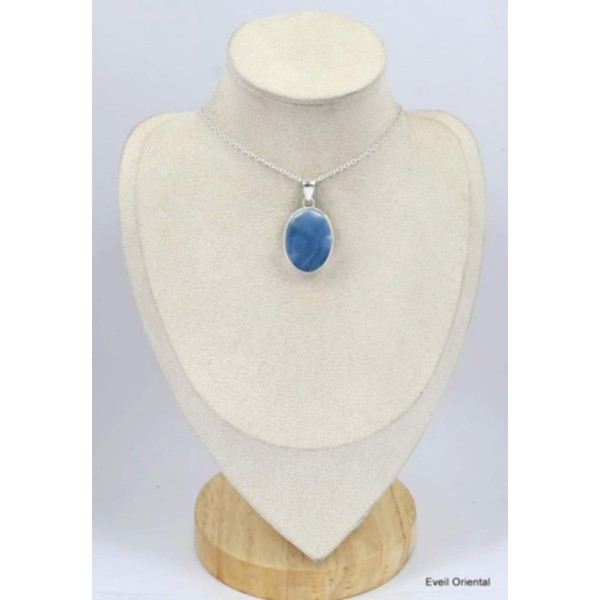 Pendentif Opale Owyhee ovale bleu foncé Pendentifs pierres naturelles KC27.4