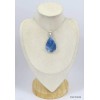 Gros Pendentif Opale Owyhee ovale bleu foncé Pendentifs pierres naturelles KC27.5