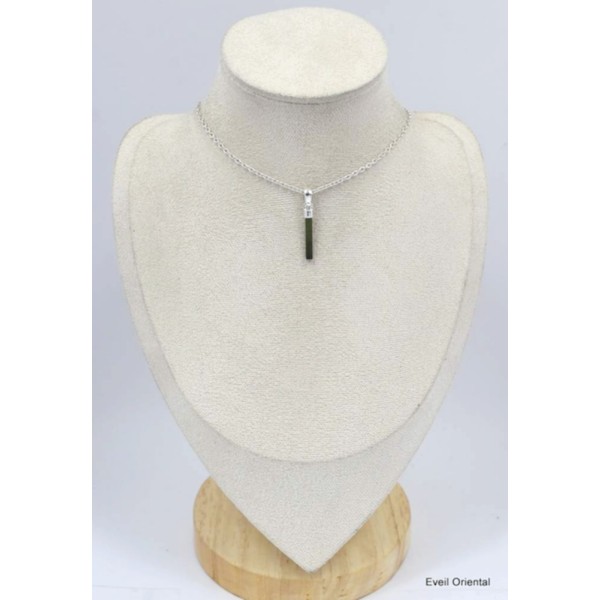 Pendentif Tourmaline verte bâtonnet Pendentifs pierres naturelles KC28