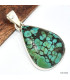 Pendentif Authentique Turquoise tibétaine goutte Bijoux en Turquoise KC29