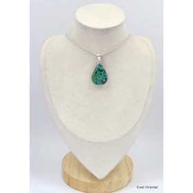 Pendentif Authentique Turquoise tibétaine goutte Bijoux en Turquoise KC29