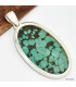 Gros Pendentif Authentique Turquoise tibétaine  Bijoux en Turquoise KC29.1