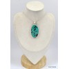 Gros Pendentif Authentique Turquoise tibétaine  Bijoux en Turquoise KC29.1