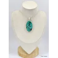 Gros Pendentif Authentique Turquoise tibétaine - Bijoux en Turquoise