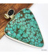 Pendentif Authentique Turquoise du Tibet Pendentifs pierres naturelles KC29.3