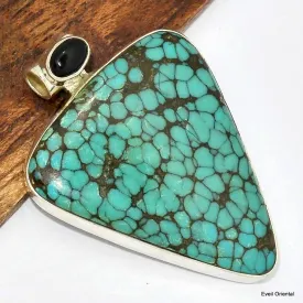 Pendentif Authentique Turquoise du Tibet - Pendentifs pierres naturelles