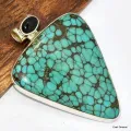Pendentif Authentique Turquoise du Tibet - Pendentifs pierres naturelles