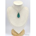 Pendentif goutte Authentique Turquoise du Tibet Pendentifs pierres naturelles KC29.4