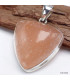 Pendentif Sélénite orange triangulaire Pendentifs pierres naturelles KC31