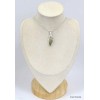 Pendentif Moldavite et Diamant d'Herkimer Pendentifs pierres naturelles KC32 - SK4
