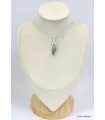 Pendentif Pierres naturelles Moldavite et Diamant d'Herkimer - Pendentifs pierres naturelles