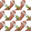 Pendentif Moldavite et Diamant d'Herkimer Pendentifs pierres naturelles KC32 - SK4