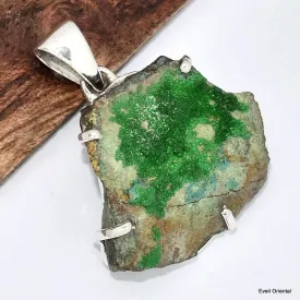 Pendentif argent Conichalcite - Bijoux en Conichalcite