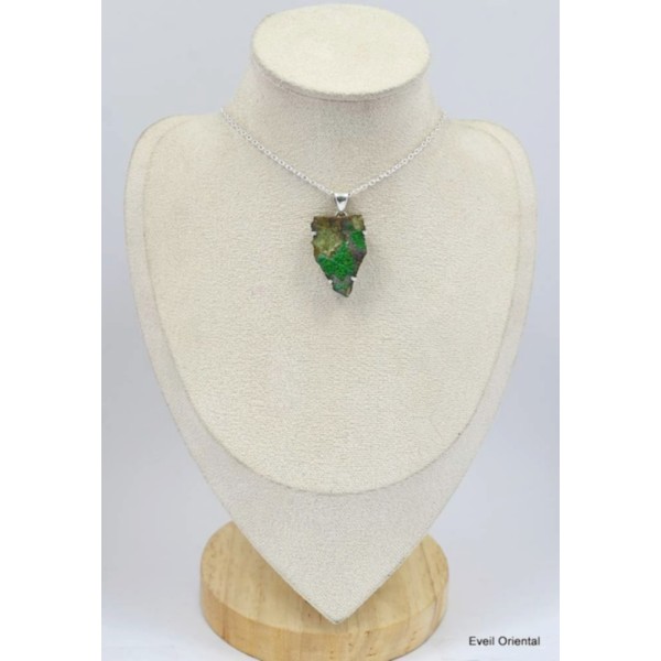 Pendentif Conichalcite forme libre Bijoux en Conichalcite KC33.1