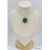 Pendentif rond en Grenat Uvarovite Bijoux en Grenat Uvarovite KC34.1