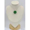 Pendentif rond en Grenat Uvarovite - Bijoux en Grenat Uvarovite