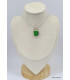 Petit pendentif en Grenat Vert Bijoux en Grenat Uvarovite KC34.3