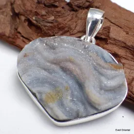 Pendentif authentique Pierre du Désert forme libre - Pendentifs pierres naturelles