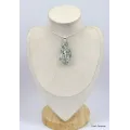 Pendentif Smaragdite Actinolite verte brute - Bijoux en Actinolite