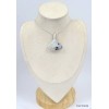 Pendentif triangulaire Tourmaline noire sur Péristérite Bijoux en Pierre de lune KC37