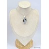 Pendentif Tourmaline sur Pierre de lune bleue Bijoux en Pierre de lune KC37.2