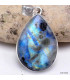 Pendentif authentique Péristérite et Tourmaline noire Bijoux en Pierre de lune KC37.3