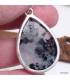 Pendentif authentique Péristérite et Tourmaline noire Bijoux en Pierre de lune KC37.3