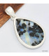 Pendentif authentique Péristérite et Tourmaline noire Bijoux en Pierre de lune KC37.3