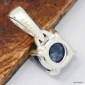 Pendentif authentique Saphir facetté - Pendentifs pierres naturelles