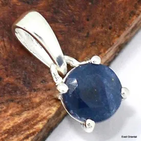 Pendentif authentique Saphir facetté - Pendentifs pierres naturelles
