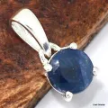 Pendentif authentique Saphir facetté - Pendentifs pierres naturelles